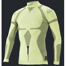 PLAYERA RACING INTERIOR FIA/AUTO ZX EVO 2 ALPINESTARS - AMARILLA FLUOR AMARILLO TALLAS M/L