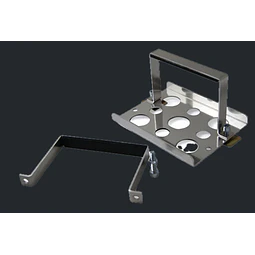 PORTA BATERIA EN ALUMINIO CON MEDIDAS DE 184x170x125