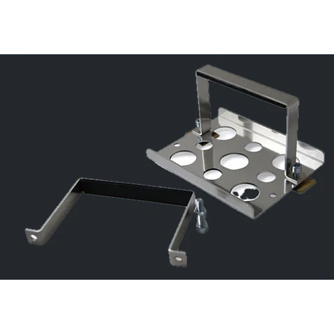 PORTA BATERIA EN ALUMINIO CON MEDIDAS DE 184x170x125