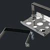 PORTA BATERIA EN ALUMINIO CON MEDIDAS DE 184x170x125