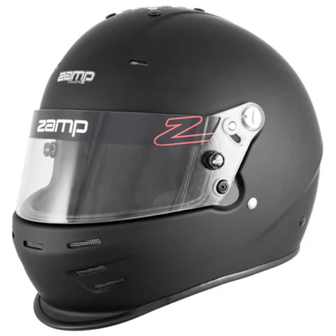 CASCO ZAMP RACING PARA ADULTO SA2025 MODELO 38 TALLA XL NEGRO MATE