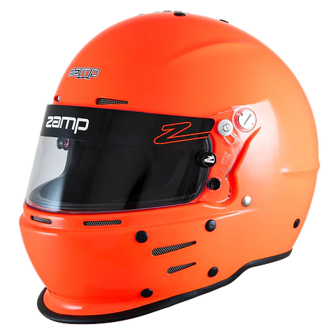 CASCO ZAMP RACING PARA ADULTO MODELO 63S SNELL SA 2020 TALLA M NARANJA FLUOR
