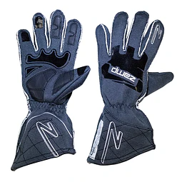 GUANTE ZAMP RACING MODELO 50 EN COLOR GRIS COSTURA EXTERIOR / PIEL EN LAS PALMAS TALLA L