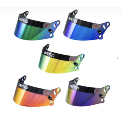 MICA / VICERA FIA ZAMP EN IRIDIUM DIVERSOS COLORES 8 ROJO, AZUL, DORADO, VERDE, MORADO) PARA CASCO ZAMP