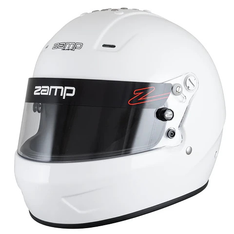 CASCO ZAMP RACING PARA ADULTO MODELO 57 SNELL SA 2025 TALLA S EN BLANCO