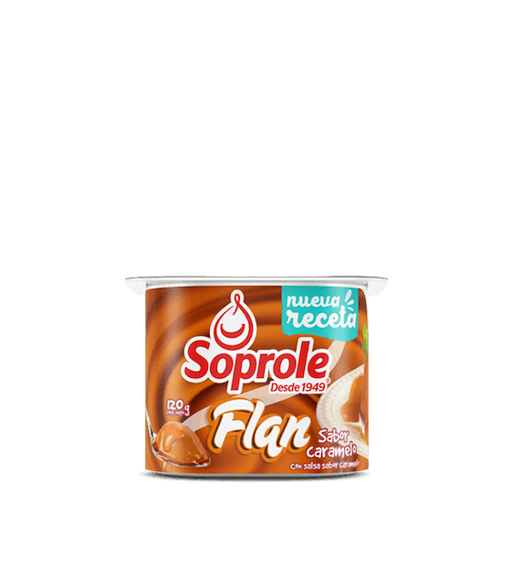 Postre Soprole Flan sabor Caramelo con salsa de Caramelo 120gr