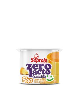 Postre Soprole Zerolacto Flan sabor Vainilla con salsa de Caramelo 120gr