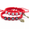 Realeza Entrelazada: Pulseras de Pareja King & Queen