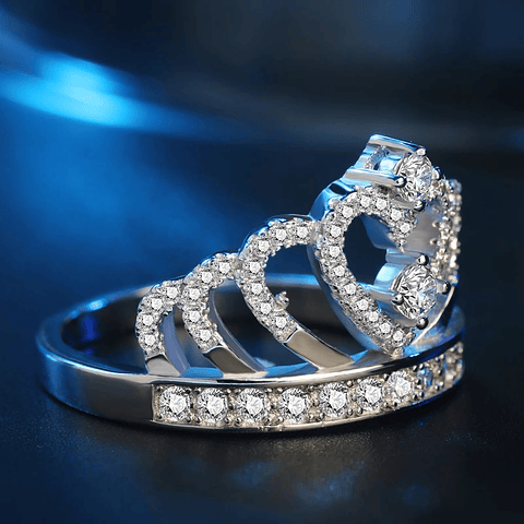 Anillo Corona de Cristal