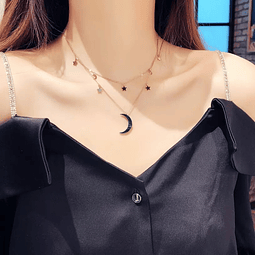 Collar Doble Luna