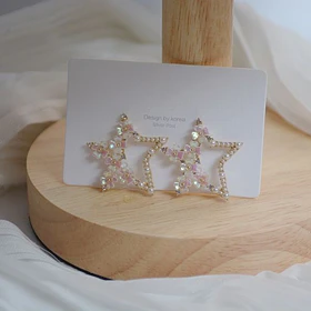 Aros Estrella Cristal