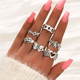 Set Anillos Midi 