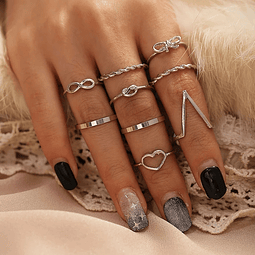 Set Anillos Midi 