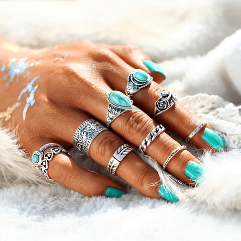 Set Anillos Midi 