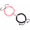 Dúo Yin Yang de Pulseras de Cuentas Ajustables