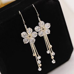 Pendientes Flor Blanco