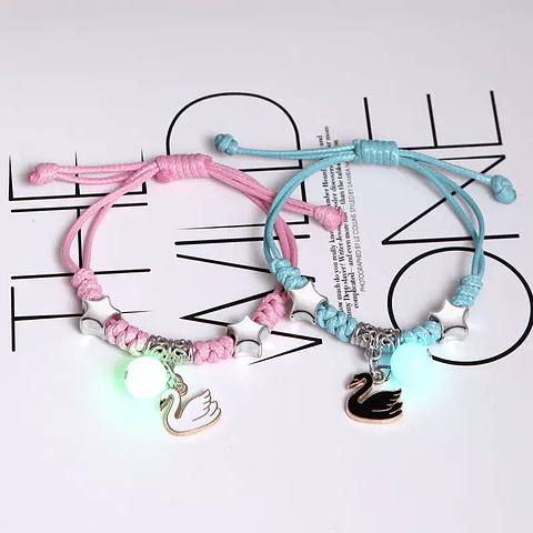 Pulseras Fosforescentes Elegancia de Cisne