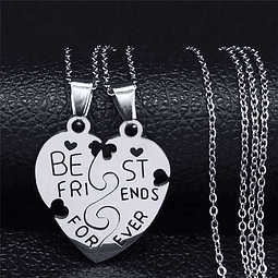 Set Collares Best Friends Corazon