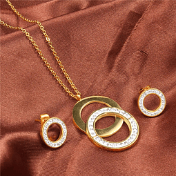 Conjunto Gold Circulos