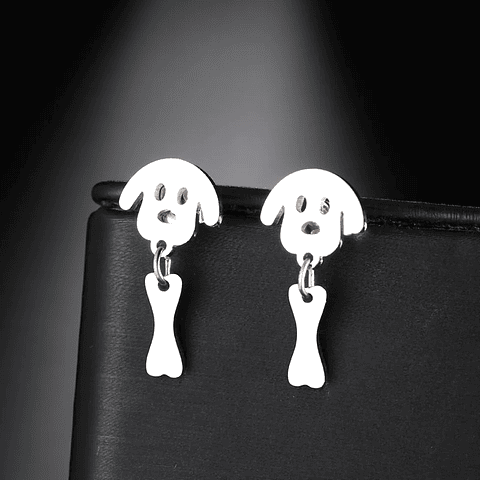 Pendientes Perrito Hueso