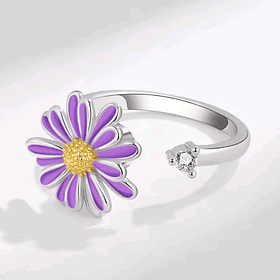 Anillo Antiestrés Margarita Morada