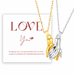 Collar de Manos Entrelazadas 