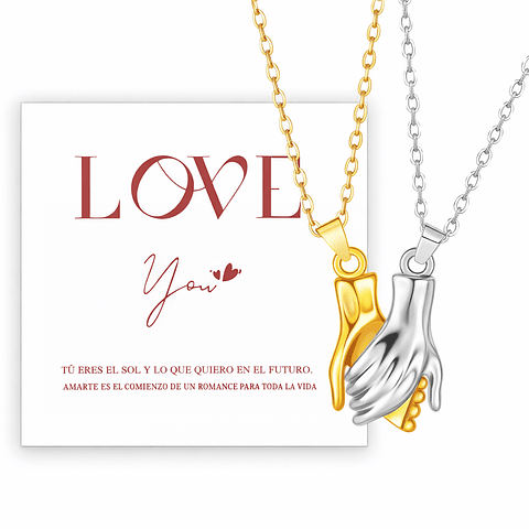 Collar de Manos Entrelazadas 