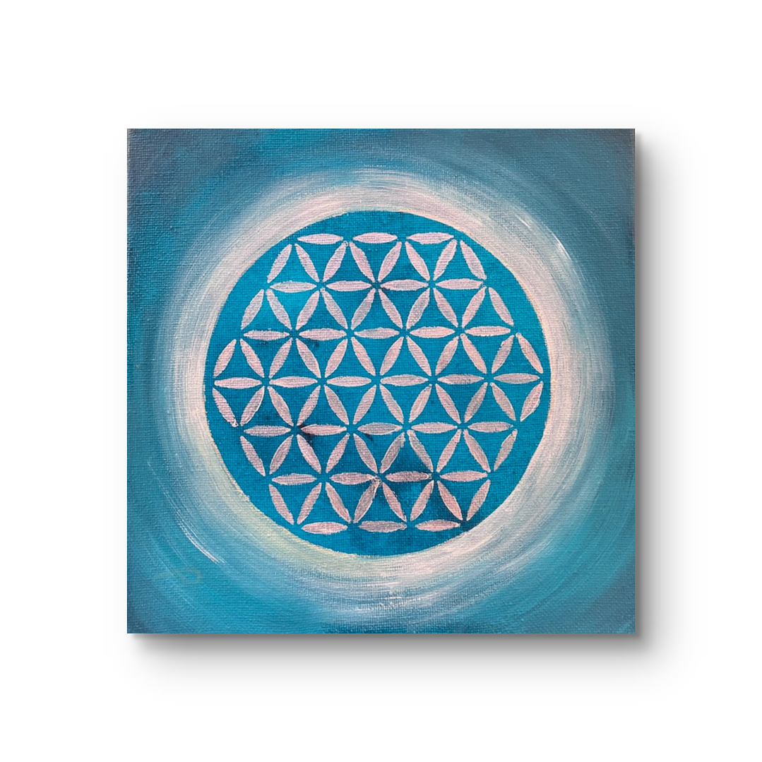 FLOR DE LA VIDA TURQUESA  1