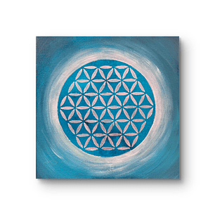 FLOR DE LA VIDA TURQUESA 