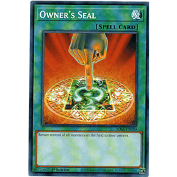 Owner's Seal Carta yugi SDSA-EN030