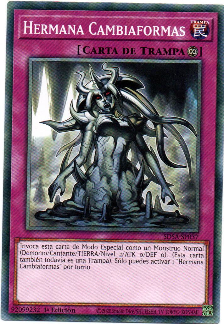 Hermana Cambiaformas carta yugi SDSA-SP037