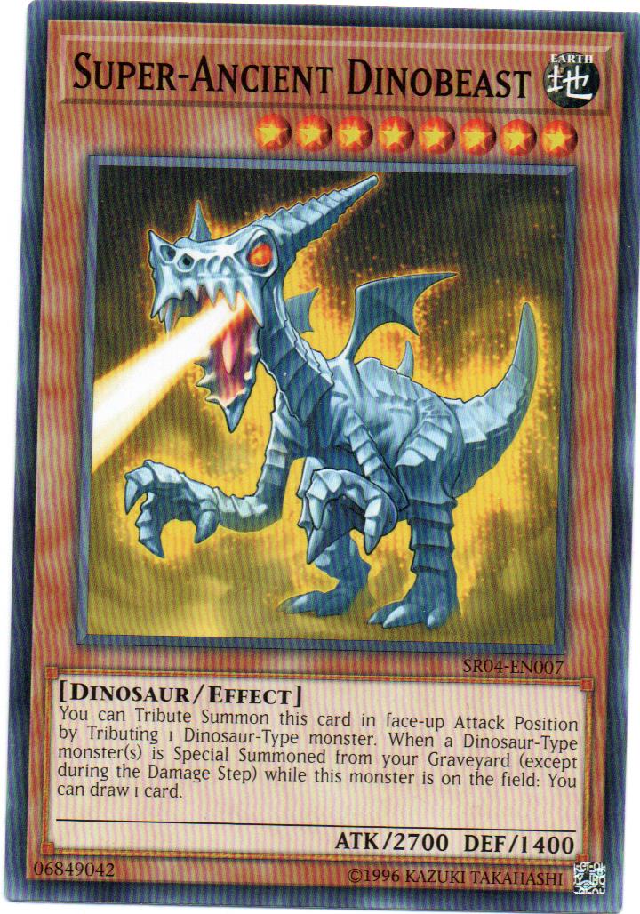 Super-Ancient Dinobeast Carta yugioh SR04-EN007