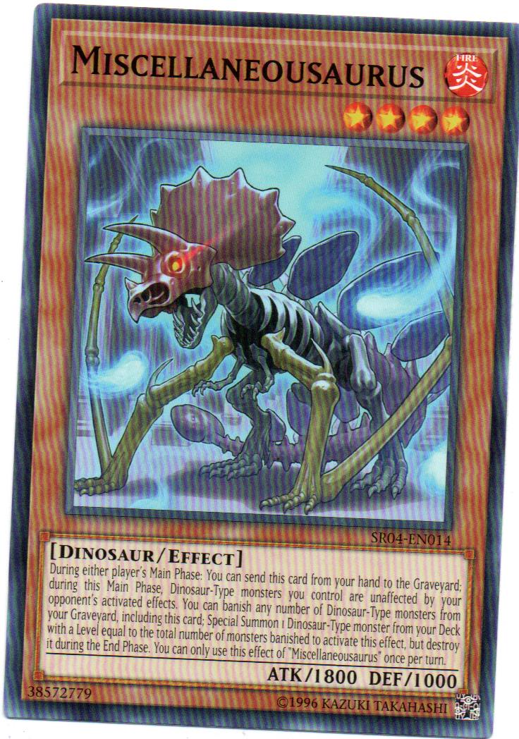 Miscellaneousaurus Carta yugioh SR04-EN014