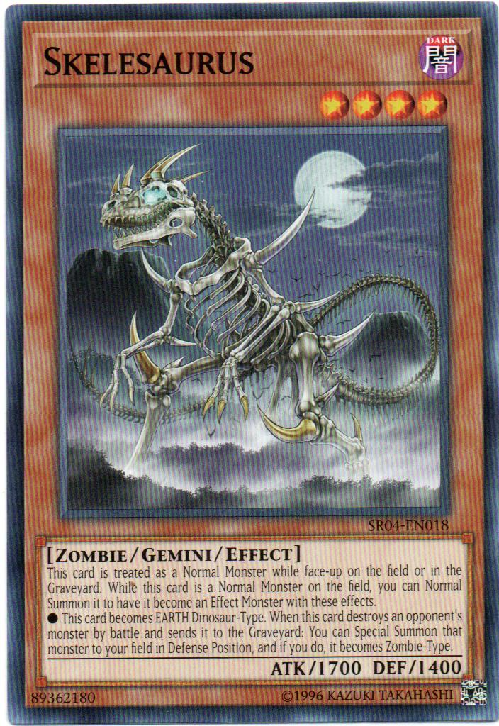 Skelesaurus Carta yugioh SR04-EN018