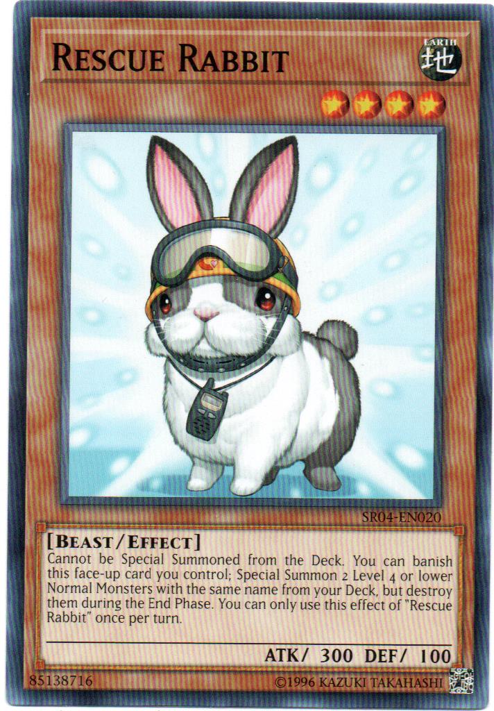 Rescue Rabbit Carta yugioh SR04-EN020