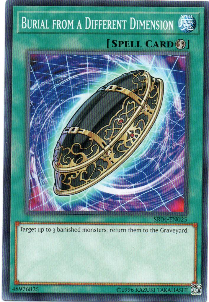 Burial from a Different Dimension Carta yugioh SR04-EN025