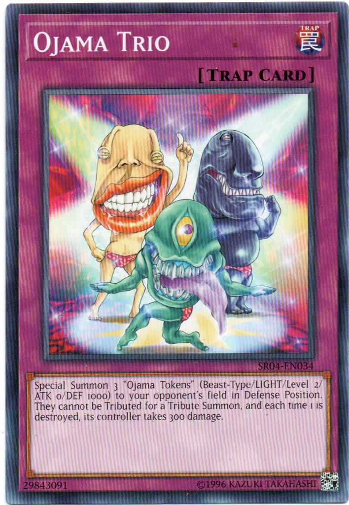 Ojama Trio Carta yugioh SR04-EN034