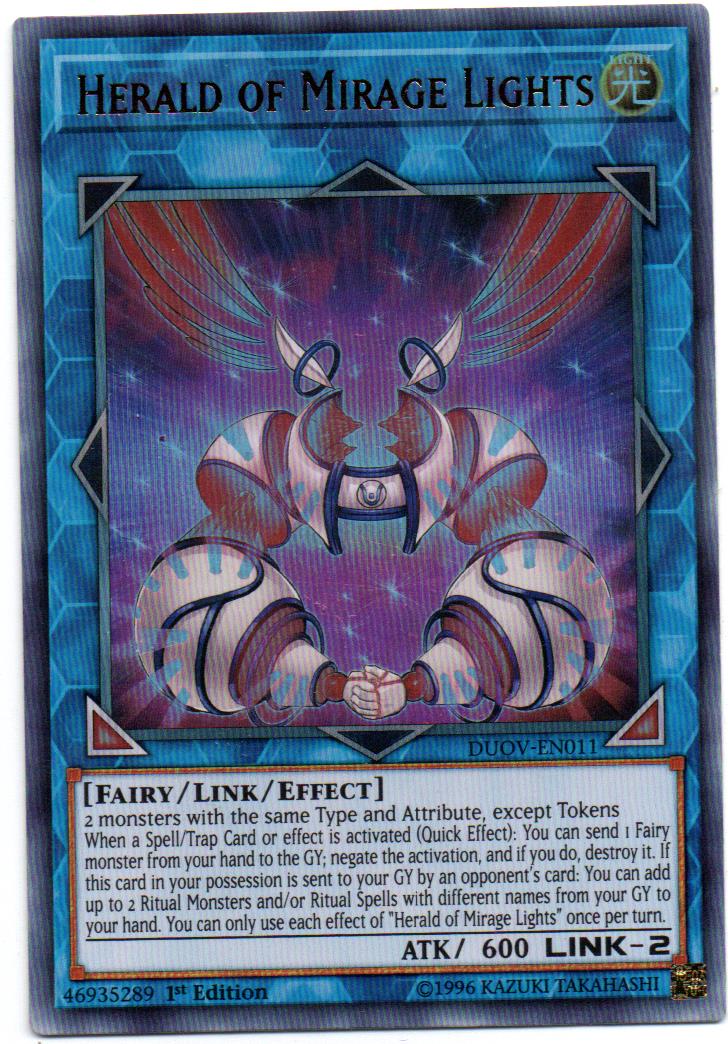 Heral Of Mirage Ligths Carta yugioh DUOV-EN011