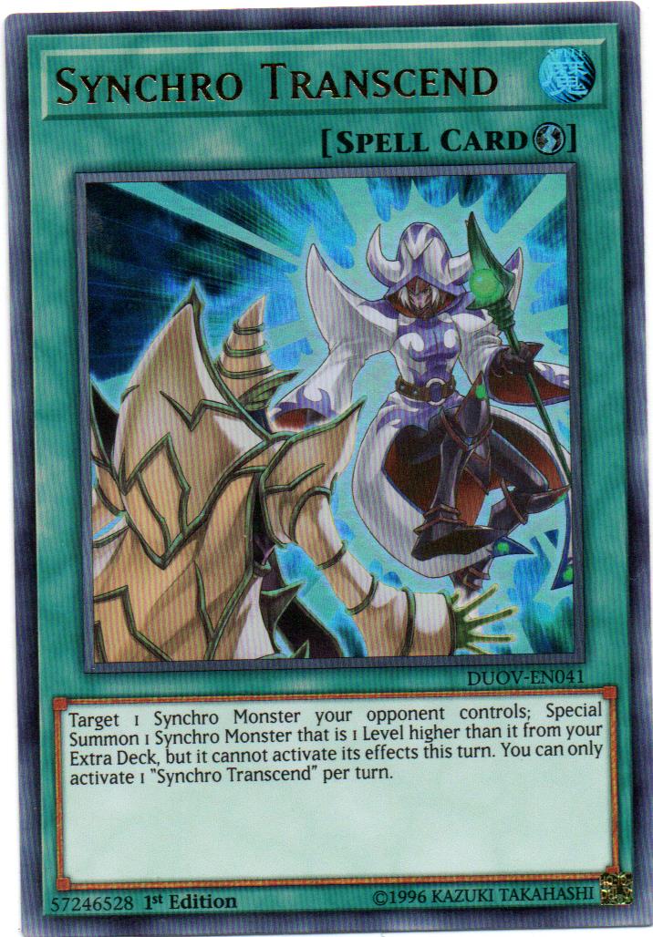 Synchro Transcend Carta yugioh DUOV-EN041