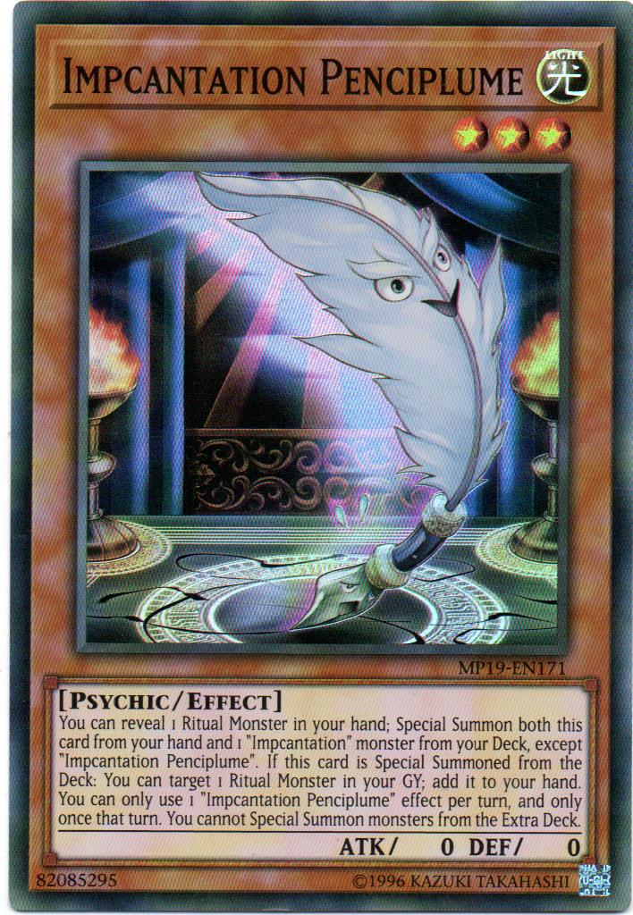 Impcantation Penciplume Carta Yugi MP19-EN171