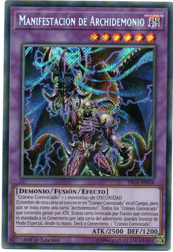 Archfiend's Manifestation Yugi Español FIGA-SP034