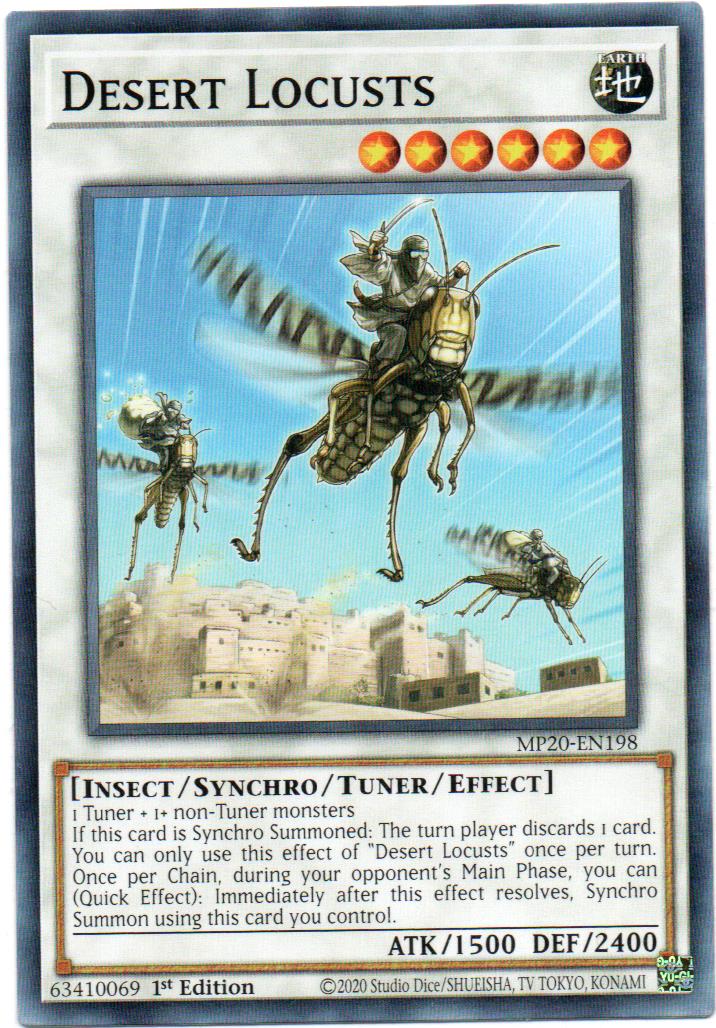 Desert Locusts Carta Yugi MP20-EN198