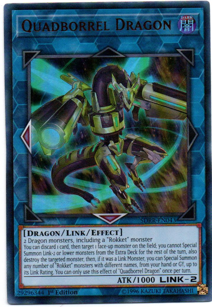 Quadborrel Dragon Carta Yugioh SDRR-EN043