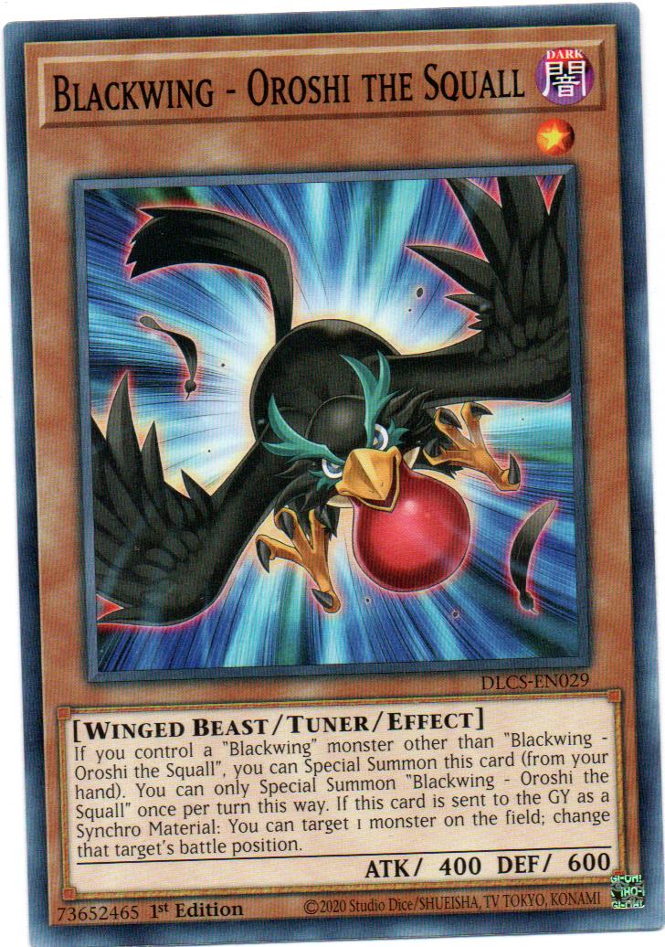 Blackwing - Oroshi the Squall Carta yugi DLCS-EN029