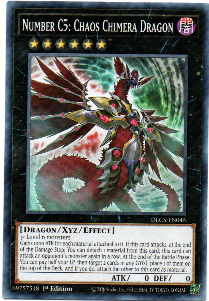 Number C5: Chaos Chimera Dragon Carta yugi DLCS-EN045