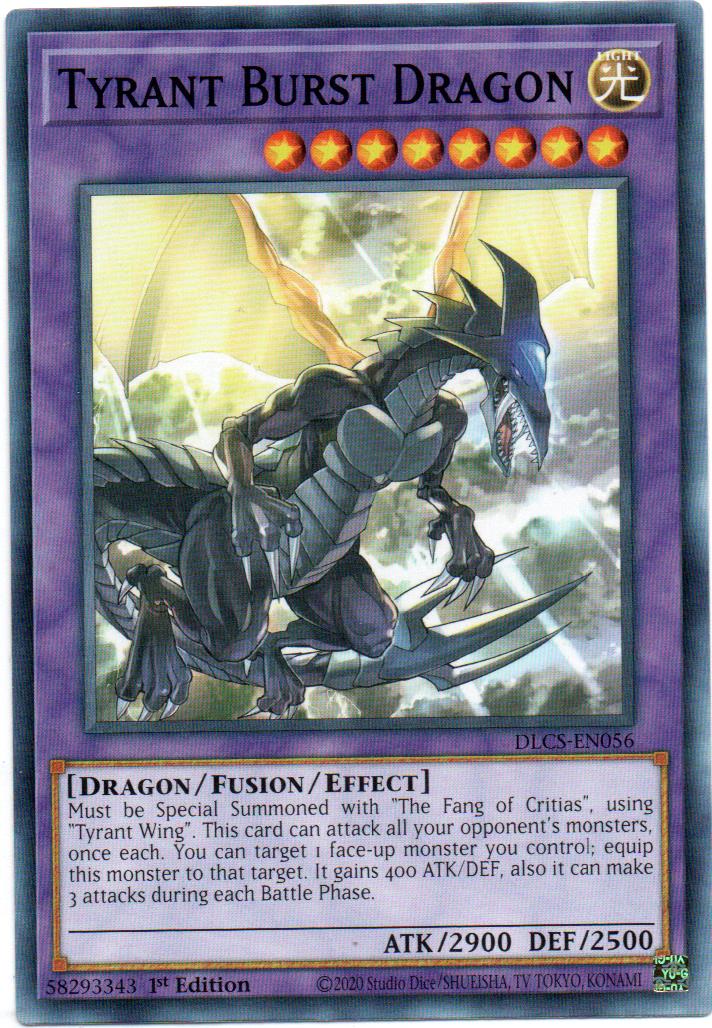 Tyrant Burst Dragon Carta yugi DLCS-EN056
