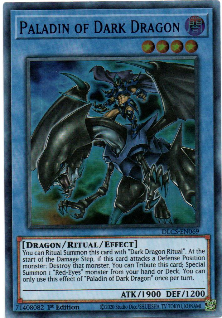 Paladin of Dark Dragon Carta yugi DLCS-EN069