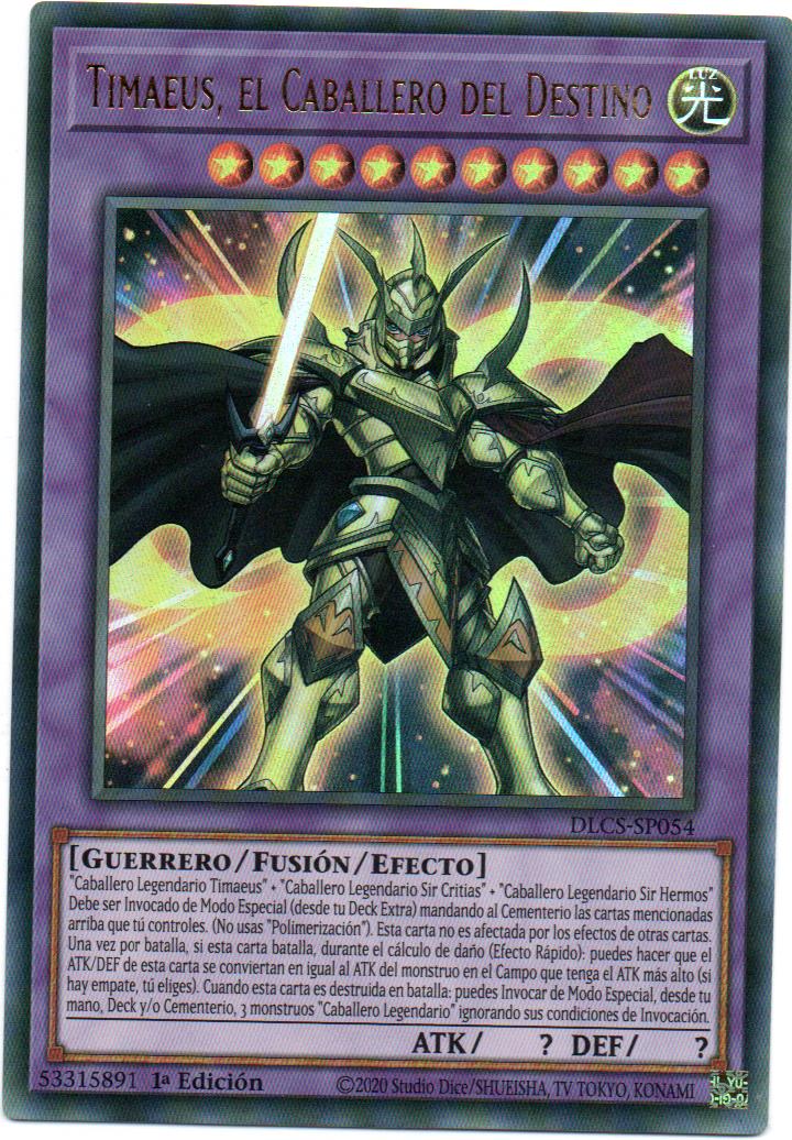 Timaeus the Knight of Destiny Yugi Español DLCS-SP054