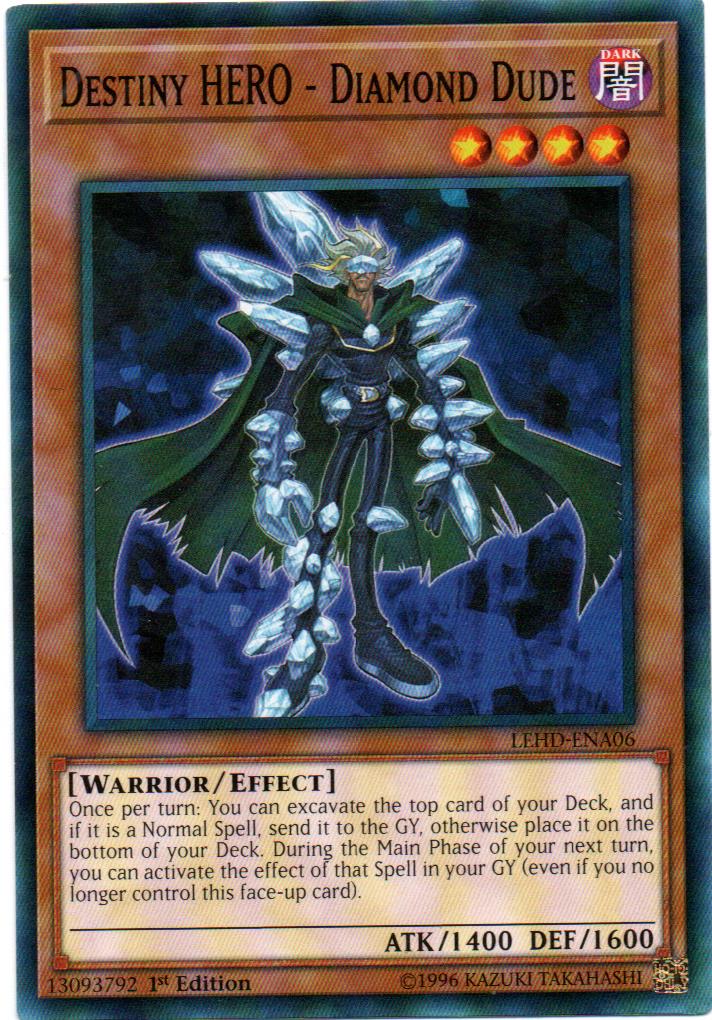 Destiny HERO - Diamond Dude Carta yugioh LEHD-ENA06