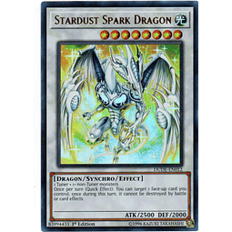 Stardust Spark Dragon Carta Yugi DUDE-EN012